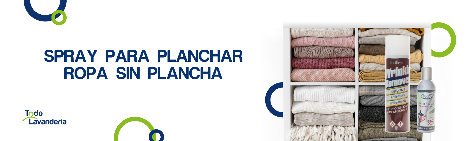 Spray para planchar ropa sin plancha