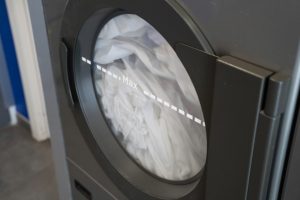 washing-machine Lavandería industrial en funcionamiento