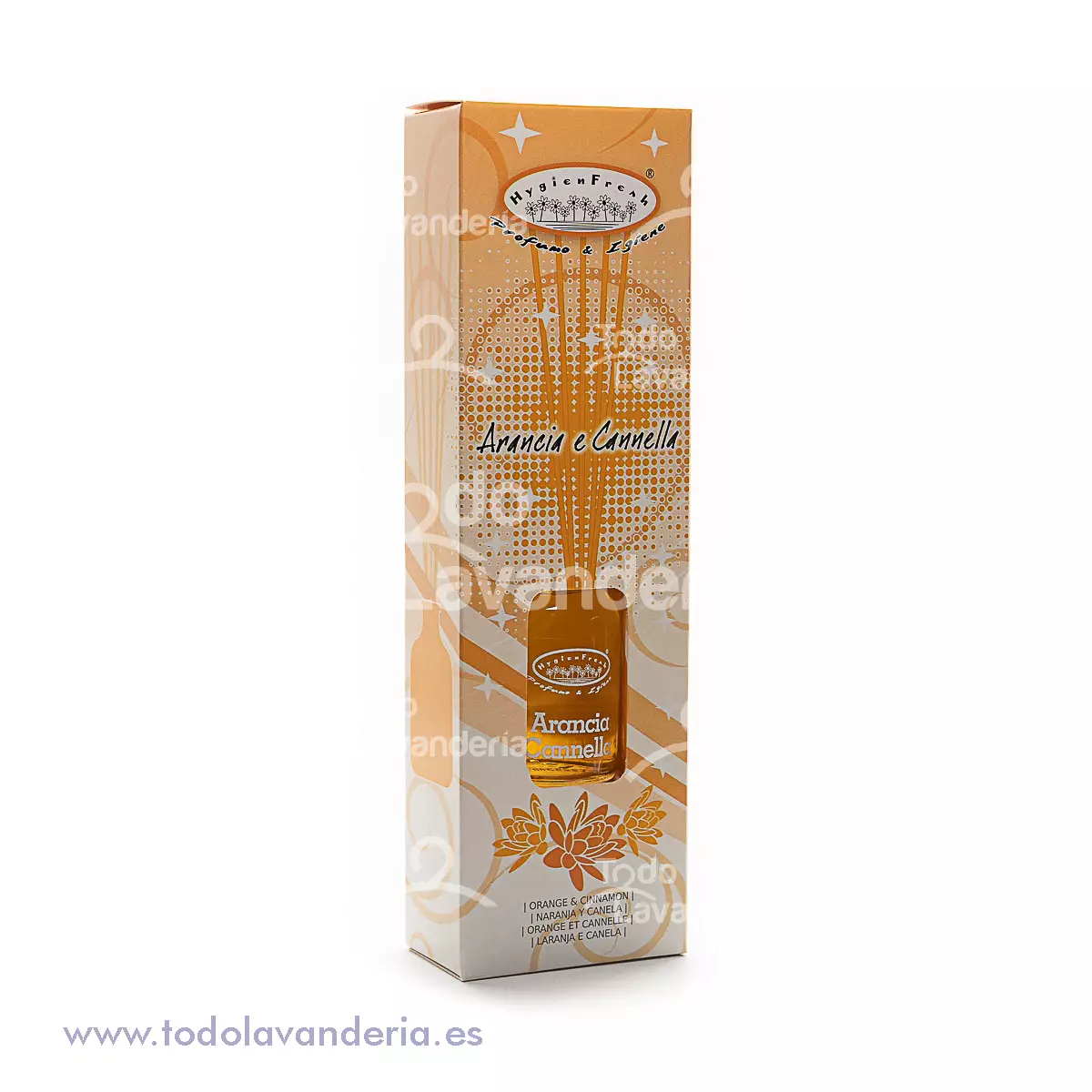 DEODIFUSORES DE FRAGANCIA NARANJA Y CANELA 6X50 ml