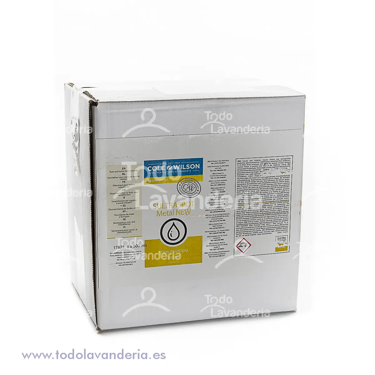 DESMANCHANTE SULTRASPOT METAL 6 x 500 ML